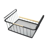 Maxbell Under Cabinet Shelf Basket Portable Hanging Basket for Wardrobe Desk Kitchen