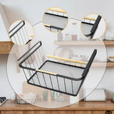 Maxbell Under Cabinet Shelf Basket Portable Hanging Basket for Wardrobe Desk Kitchen