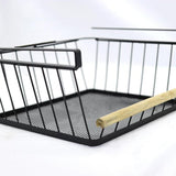 Maxbell Under Cabinet Shelf Basket Portable Hanging Basket for Wardrobe Desk Kitchen