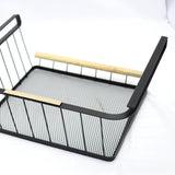Maxbell Under Cabinet Shelf Basket Portable Hanging Basket for Wardrobe Desk Kitchen