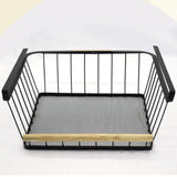 Maxbell Under Cabinet Shelf Basket Portable Hanging Basket for Wardrobe Desk Kitchen