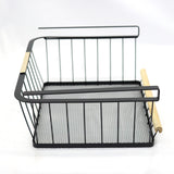 Maxbell Under Cabinet Shelf Basket Portable Hanging Basket for Wardrobe Desk Kitchen
