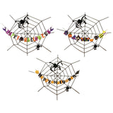 Maxbell Halloween Spider Web Decoration Halloween Decor for Wall Party Supplies Yard Style A