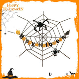 Maxbell Halloween Spider Web Decoration Halloween Decor for Wall Party Supplies Yard Style A