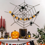 Maxbell Halloween Spider Web Decoration Halloween Decor for Wall Party Supplies Yard Style A