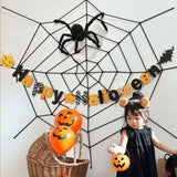 Maxbell Halloween Spider Web Decoration Halloween Decor for Wall Party Supplies Yard Style A