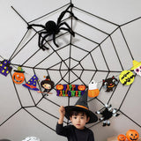 Maxbell Halloween Spider Web Decoration Halloween Decor for Wall Party Supplies Yard Style A