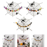 Maxbell Halloween Spider Web Decoration Halloween Decor for Wall Party Supplies Yard Style A