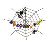 Maxbell Halloween Spider Web Decoration Halloween Decor for Wall Party Supplies Yard Style C