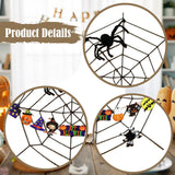 Maxbell Halloween Spider Web Decoration Halloween Decor for Wall Party Supplies Yard Style C