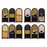 Maxbell Desk Decorative Screen Modern 3 Panel Divider for Shelf Home Decor