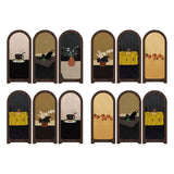 Maxbell Desk Decorative Screen Modern 3 Panel Divider for Shelf Home Decor