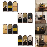 Maxbell Desk Decorative Screen Modern 3 Panel Divider for Shelf Home Decor