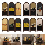 Maxbell Desk Decorative Screen Modern 3 Panel Divider for Shelf Home Decor