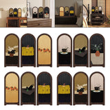 Maxbell Desk Decorative Screen Modern 3 Panel Divider for Shelf Home Decor
