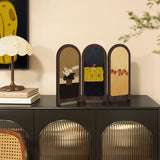 Maxbell Desk Decorative Screen Modern 3 Panel Divider for Shelf Home Decor