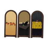 Maxbell Desk Decorative Screen Modern 3 Panel Divider for Shelf Home Decor