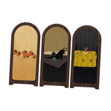 Maxbell Desk Decorative Screen Modern 3 Panel Divider for Shelf Home Decor