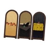 Maxbell Desk Decorative Screen Modern 3 Panel Divider for Shelf Home Decor