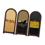 Maxbell Desk Decorative Screen Modern 3 Panel Divider for Shelf Home Decor