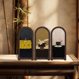 Maxbell Desk Decorative Screen Modern 3 Panel Divider for Shelf Home Decor