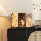 Maxbell Decorative Screen Collectible Artistic Divider for Bedroom Shelf