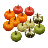 Maxbell 12Pcs Mini Artificial Pumpkins Foam Pumpkins for Kitchen Decoration Festival