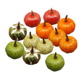 Maxbell 12Pcs Mini Artificial Pumpkins Foam Pumpkins for Kitchen Decoration Festival