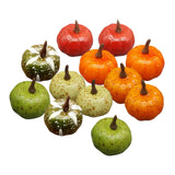 Maxbell 12Pcs Mini Artificial Pumpkins Foam Pumpkins for Kitchen Decoration Festival
