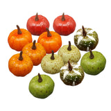 Maxbell 12Pcs Mini Artificial Pumpkins Foam Pumpkins for Kitchen Decoration Festival