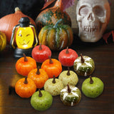 Maxbell 12Pcs Mini Artificial Pumpkins Foam Pumpkins for Kitchen Decoration Festival
