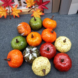 Maxbell 12Pcs Mini Artificial Pumpkins Foam Pumpkins for Kitchen Decoration Festival