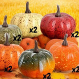 Maxbell 12Pcs Mini Artificial Pumpkins Foam Pumpkins for Kitchen Decoration Festival