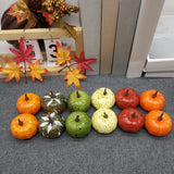 Maxbell 12Pcs Mini Artificial Pumpkins Foam Pumpkins for Kitchen Decoration Festival