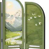 Maxbell Mini Folding Screen Classic 3 Panel Divider for Shelf Home Decor
