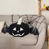 Maxbell Halloween Pumpkin Throw Pillow Home Decor Decorative Pillow for Home Holiday Black