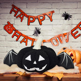 Maxbell Halloween Pumpkin Throw Pillow Home Decor Decorative Pillow for Home Holiday Black