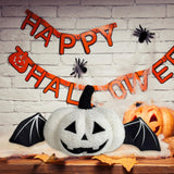 Maxbell Halloween Pumpkin Throw Pillow Home Decor Decorative Pillow for Home Holiday White