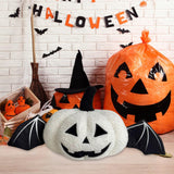 Maxbell Halloween Pumpkin Throw Pillow Home Decor Decorative Pillow for Home Holiday White