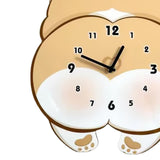 Maxbell Dog Wall Clock Cute Cartoon Wall Ornament for Office Dining Room Living Room