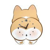Maxbell Dog Wall Clock Cute Cartoon Wall Ornament for Office Dining Room Living Room