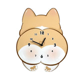 Maxbell Dog Wall Clock Cute Cartoon Wall Ornament for Office Dining Room Living Room
