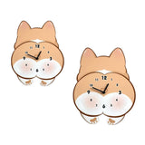Maxbell Wall Hanging Clock Modern Dog Butt Silent for Kitchen Living Room Home Decor S