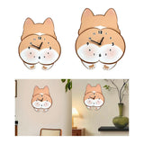 Maxbell Wall Hanging Clock Modern Dog Butt Silent for Kitchen Living Room Home Decor S