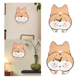 Maxbell Wall Hanging Clock Modern Dog Butt Silent for Kitchen Living Room Home Decor S