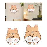 Maxbell Wall Hanging Clock Modern Dog Butt Silent for Kitchen Living Room Home Decor S