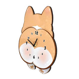 Maxbell Wall Hanging Clock Modern Dog Butt Silent for Kitchen Living Room Home Decor S
