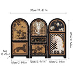 Maxbell Chinese Design Mini Screen Ornament 30x22cm for Shelf Dining Room