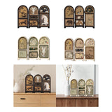 Maxbell Chinese Design Mini Screen Ornament 30x22cm for Shelf Dining Room