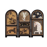 Maxbell Chinese Design Mini Screen Ornament 30x22cm for Shelf Dining Room